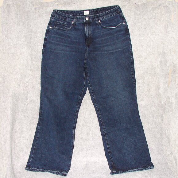 A New Day High Rise Bootcut Blue Denim Stretch JEANS, Sz 14 / 32R,  A42 - Picture 1 of 8